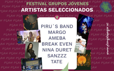 Artistas seleccionados en el festival de grupos jóvenes