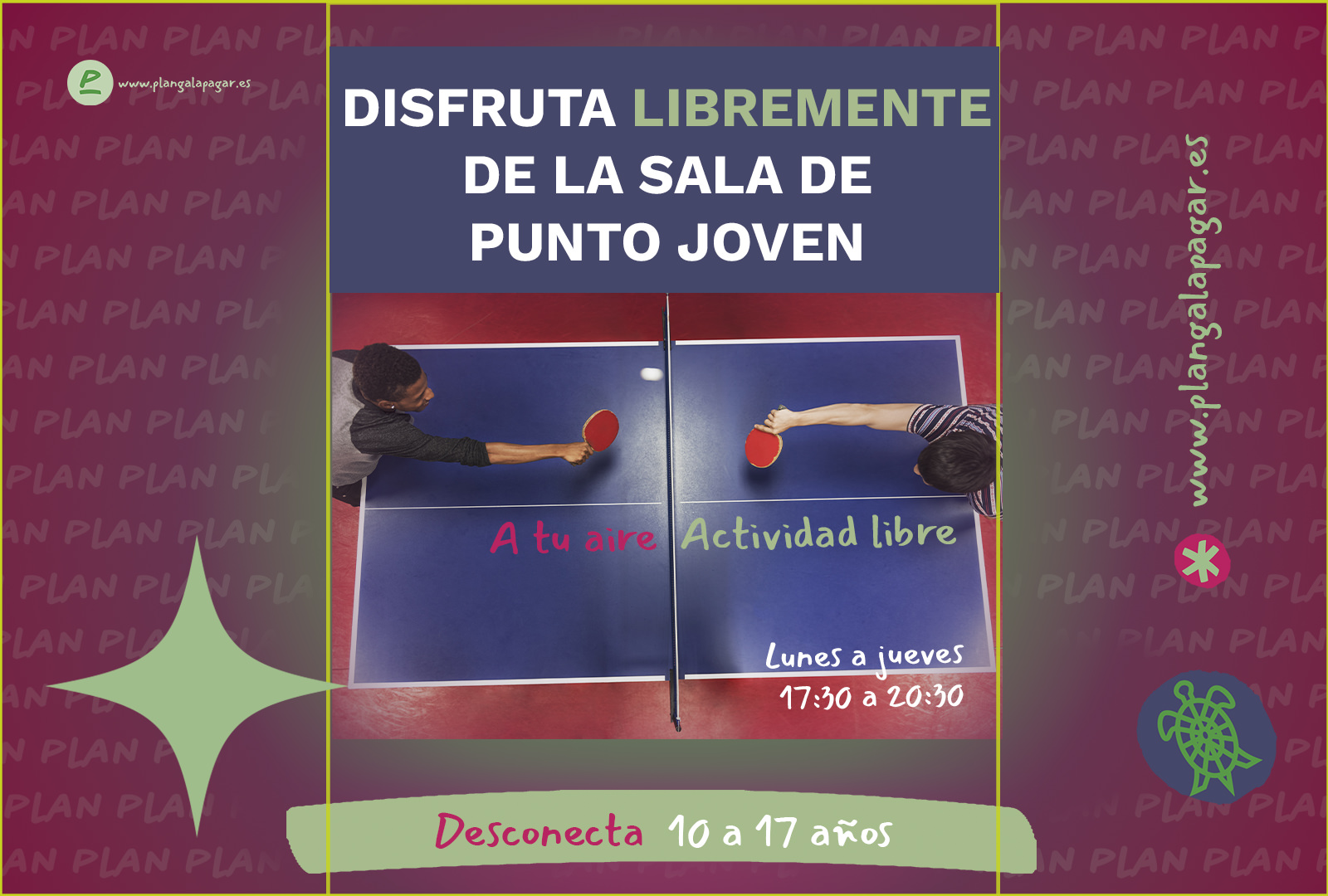 Disfruta libremente de la sala de Punto Joven