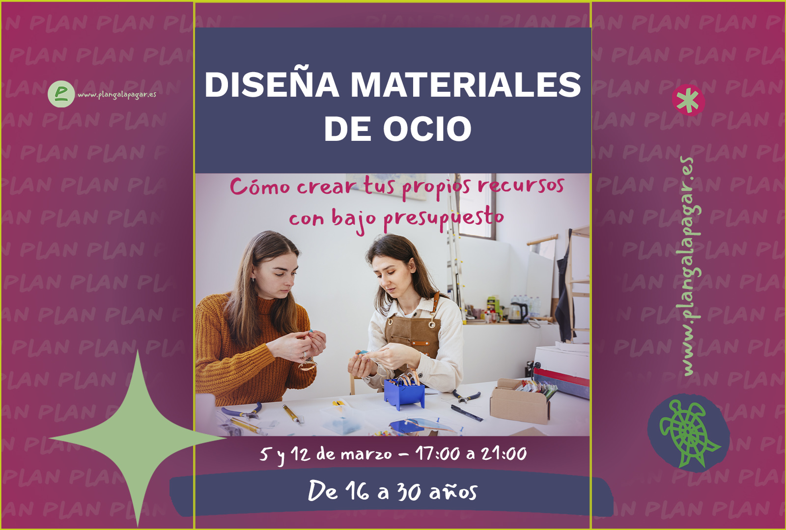 Diseña materiales de ocio