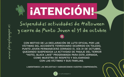 Se suspende el Pasaje del Terror y cierra Punto Joven el 31 de octubre